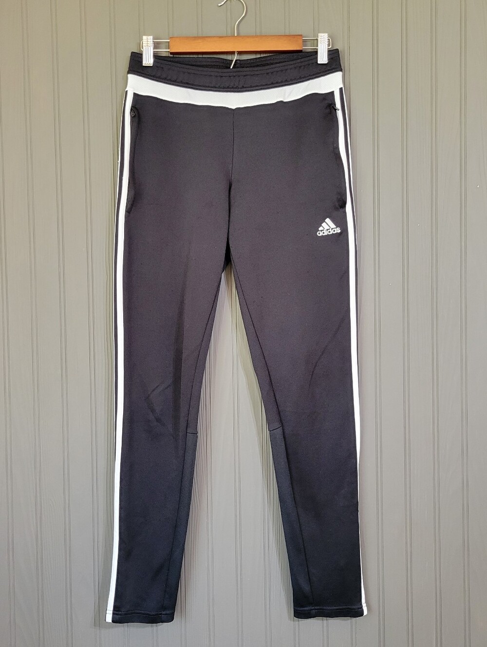 Adidas Climacool Track Pants Athletic Pull-On Zipper Ankle Black Women's Medium